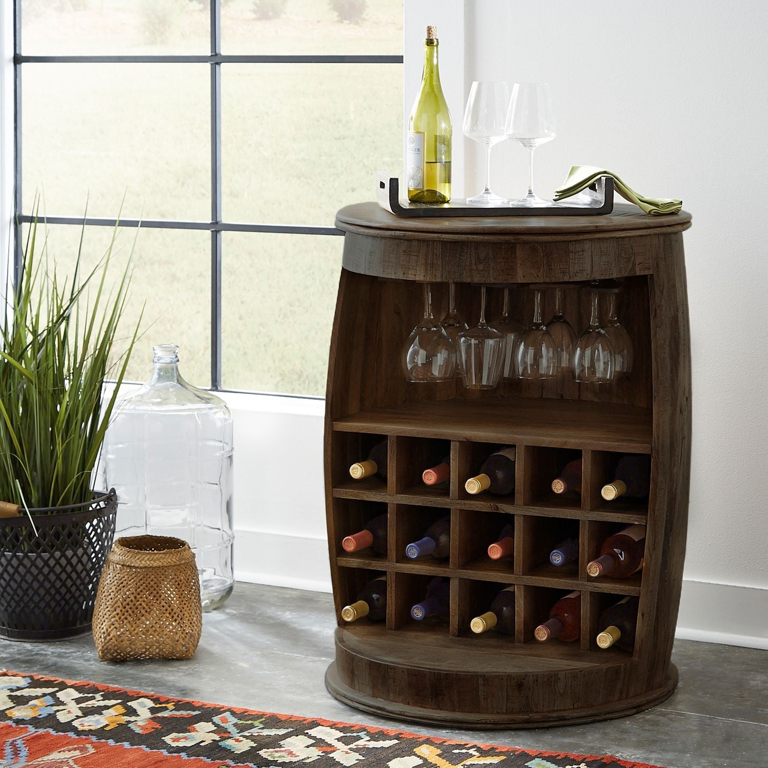 Durango Accent Wine Barrel - Rooms For Less Furniture Outlet