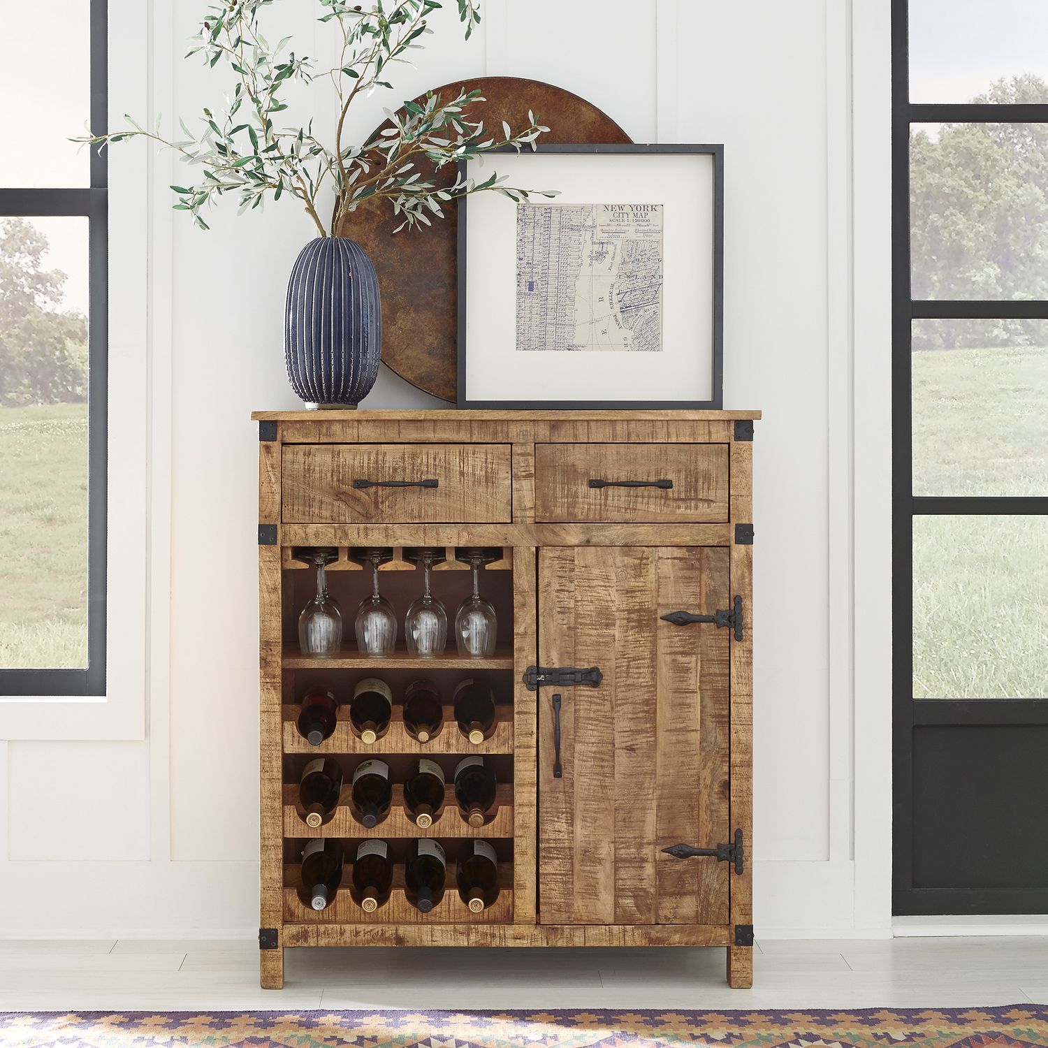 Emerson Accent Wine Bar - Rooms For Less Furniture Outlet