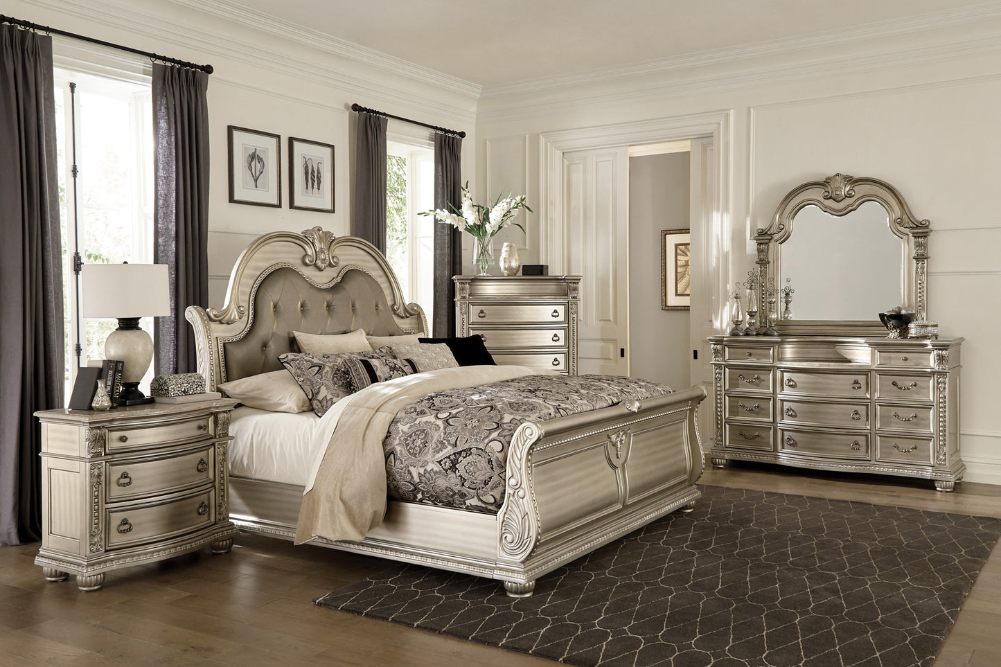 Cavalier 6pc Queen Bedroom Set