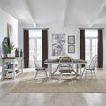 Farmhouse 5pc Trestle Table Set - Rooms For Less Furniture Outlet