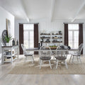 Farmhouse 7pc Trestle Table Set - Rooms For Less Furniture Outlet