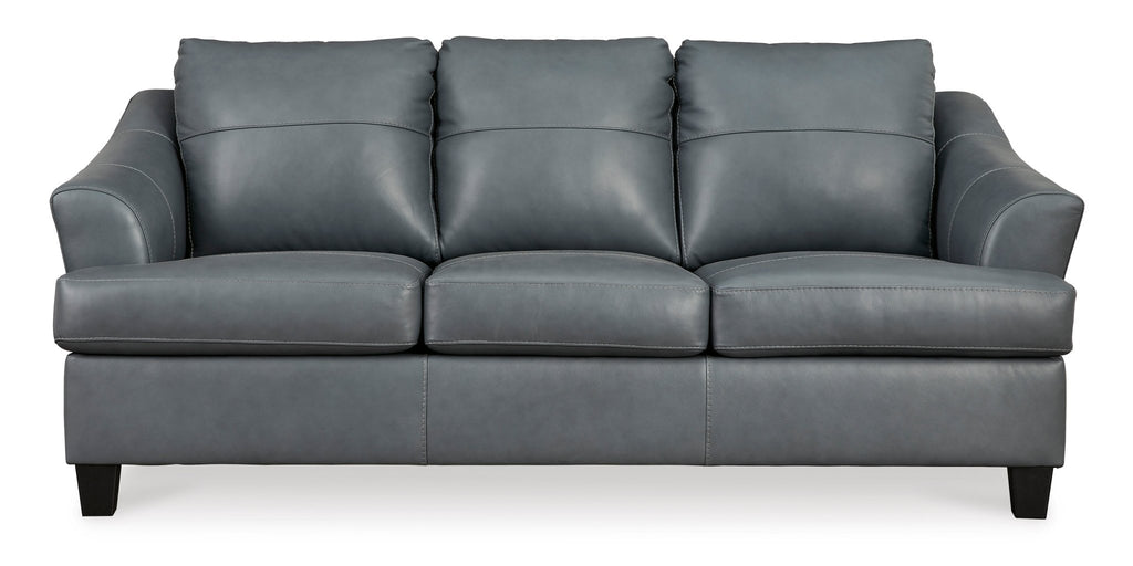 Genoa Genuine Leather Queen Sofa Sleeper - Rooms For Less Furniture Outlet