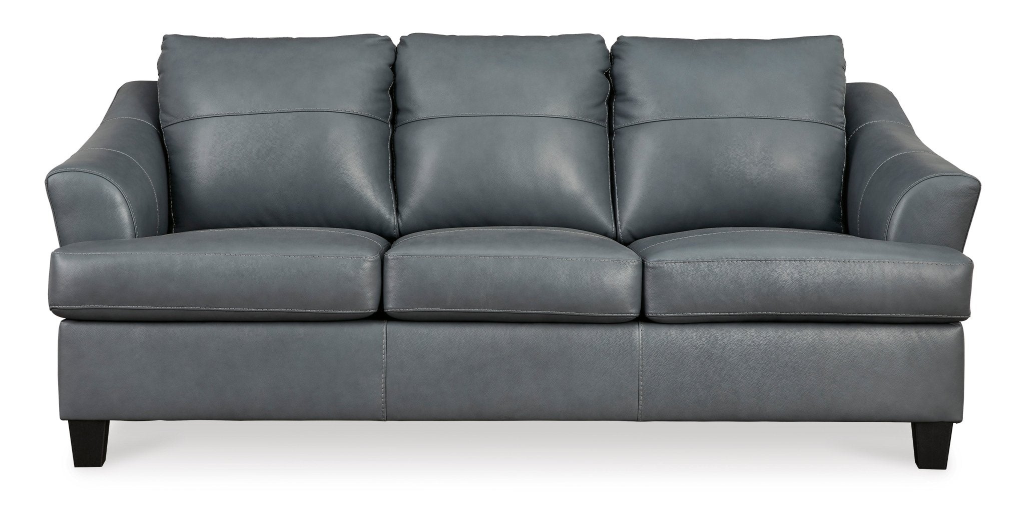Genoa Genuine Leather Queen Sofa Sleeper - Rooms For Less Furniture Outlet