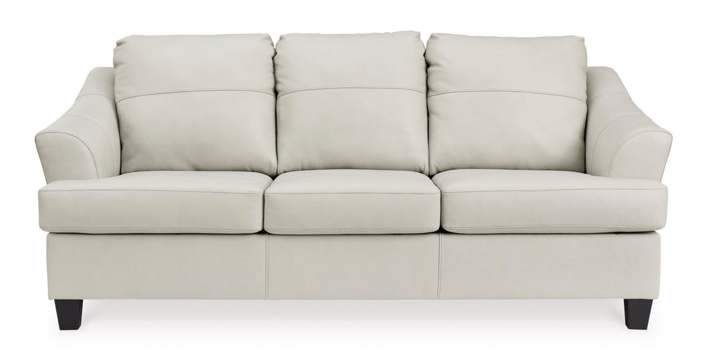 Genoa Genuine Leather Queen Sofa Sleeper - Rooms For Less Furniture Outlet
