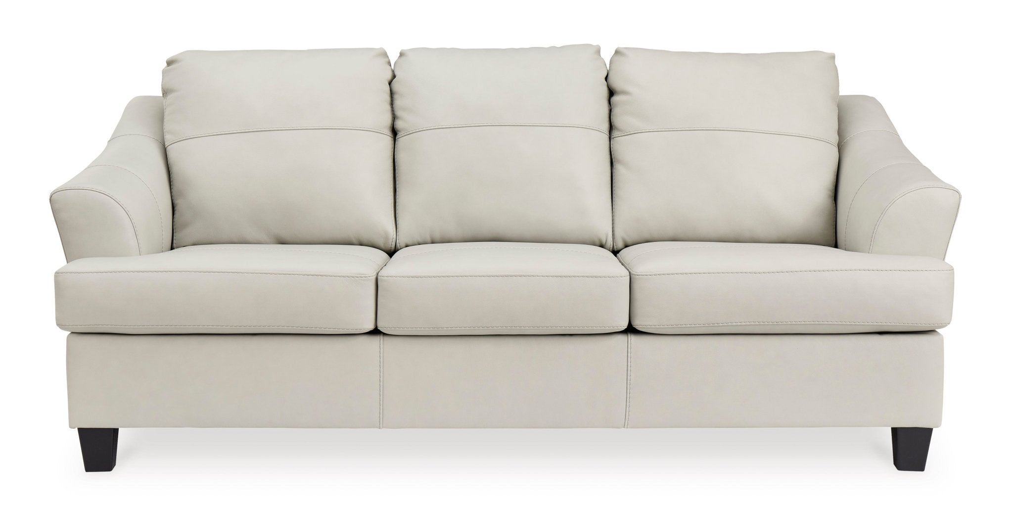 Genoa Genuine Leather Queen Sofa Sleeper - Rooms For Less Furniture Outlet