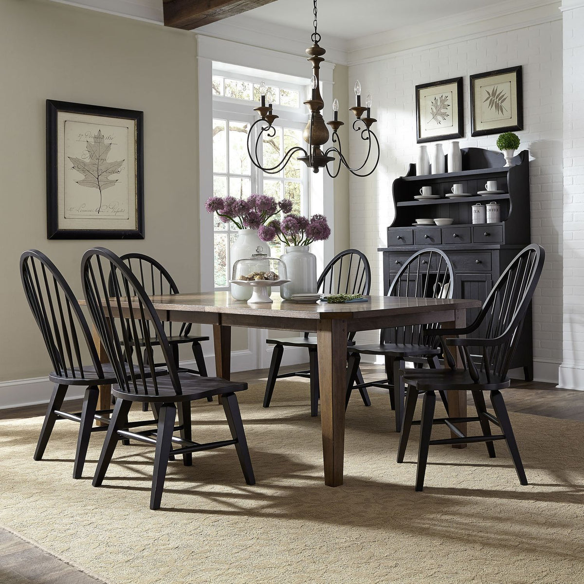 Hearthstone Ridge 7pc Dining Set w/108" Table - Rooms For Less Furniture Outlet