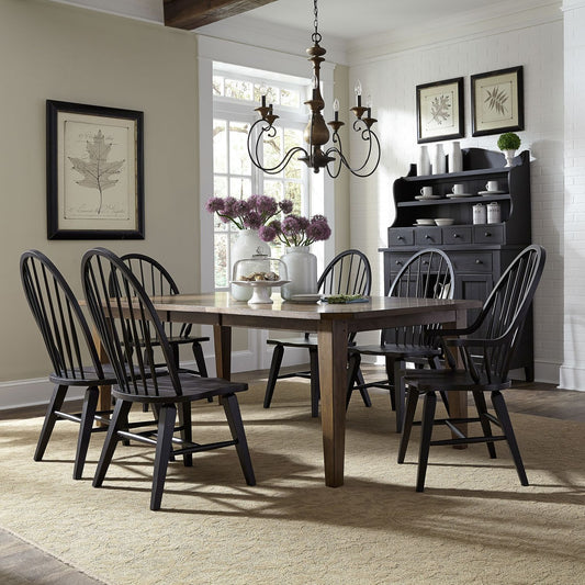Hearthstone Ridge 7pc Dining Set w/108" Table - Rooms For Less Furniture Outlet