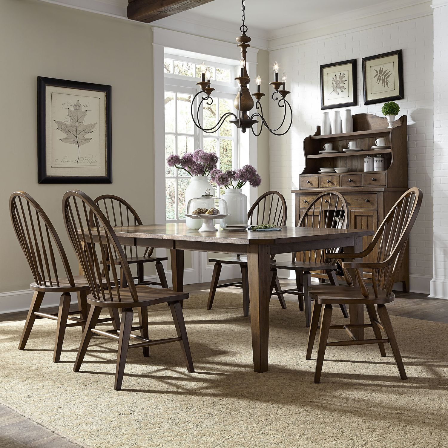 Hearthstone Ridge 7pc Dining Set w/108" Table - Rooms For Less Furniture Outlet