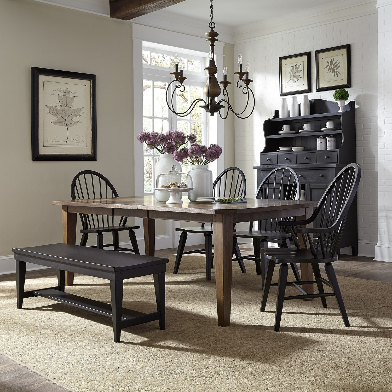 Hearthstone Ridge Bench - Black - Rooms For Less Furniture Outlet