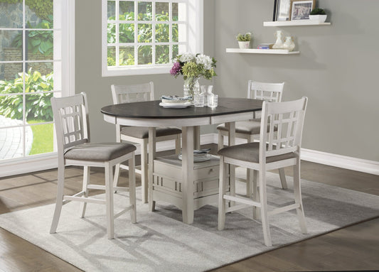 Junipero 5pc Counter Height Dining Set - Rooms For Less Furniture Outlet