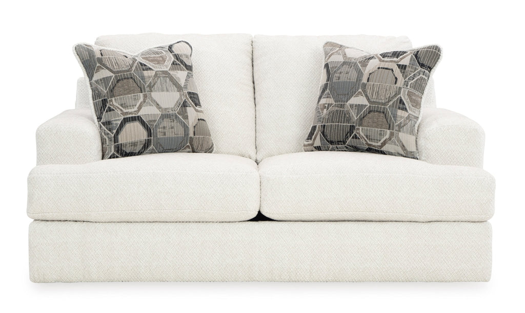 Karinne Linen Loveseat - Rooms For Less Furniture Outlet