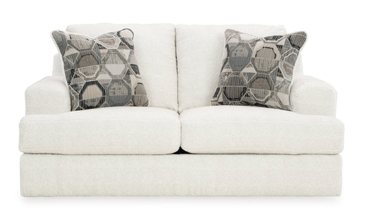 Karinne Linen Loveseat - Rooms For Less Furniture Outlet