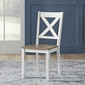 Lakeshore X Back Side Chair - White - Rooms For Less Furniture Outlet