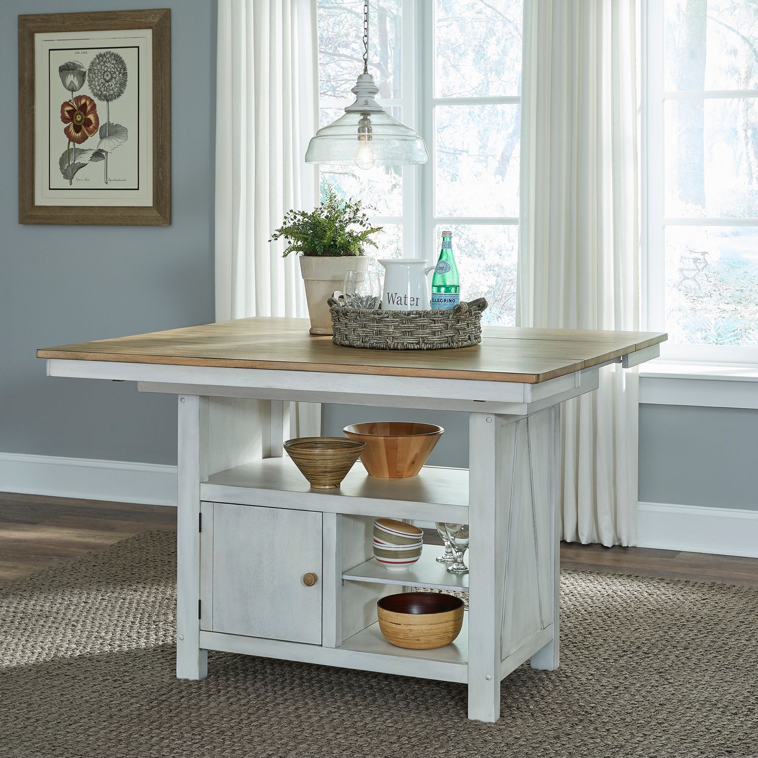 Lindsey Farm Counter Height Table w/Butterfly Leaf - Rooms For Less Furniture Outlet