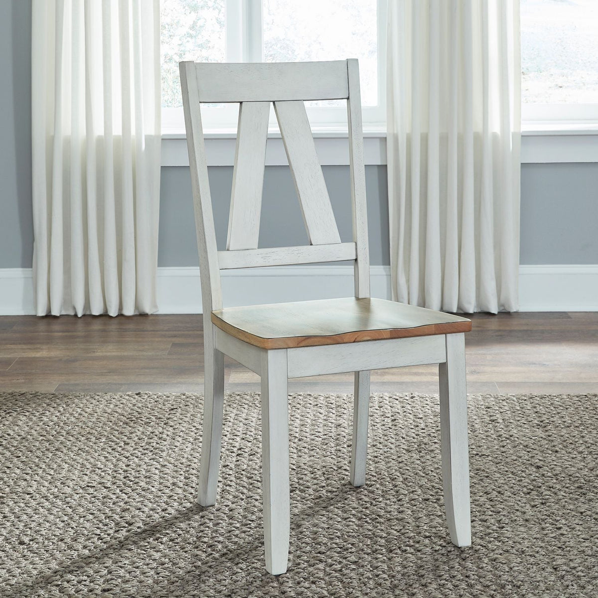Lindsey Farm Splat Back Side Chair - Rooms For Less Furniture Outlet