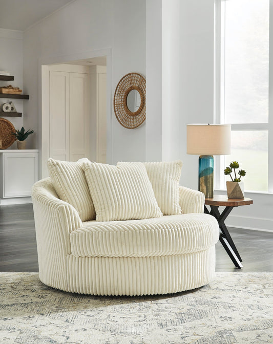 Lindyn Oversized Swivel Accent Chair - Rooms For Less Furniture Outlet