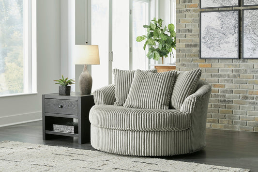 Lindyn Oversized Swivel Accent Chair - Rooms For Less Furniture Outlet