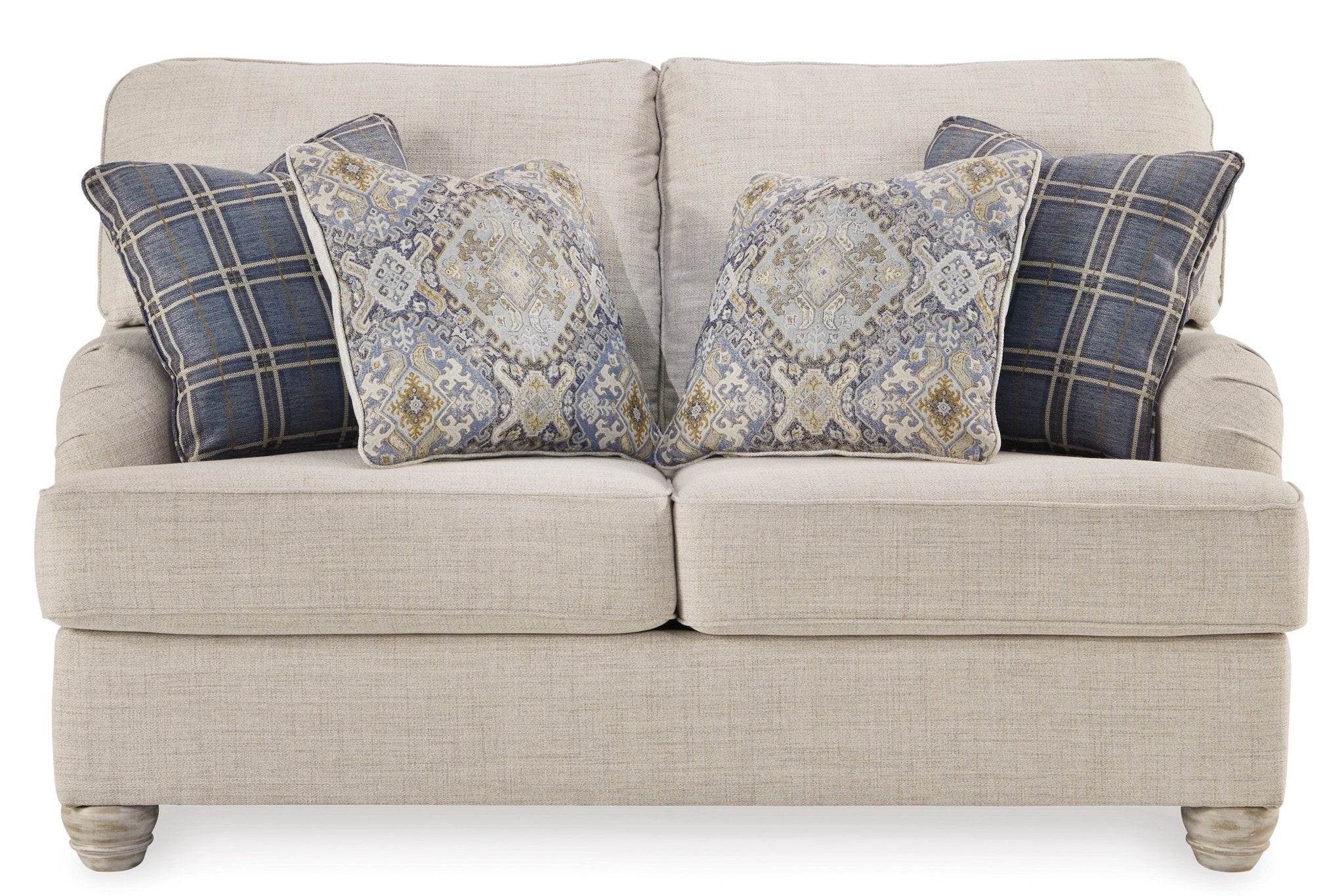 Loveseat with English Arms - Rooms For Less Furniture Outlet
