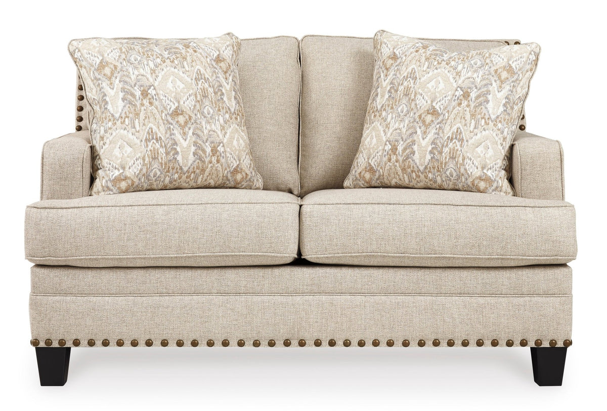 Loveseat with Nailhead Trim - Rooms For Less Furniture Outlet