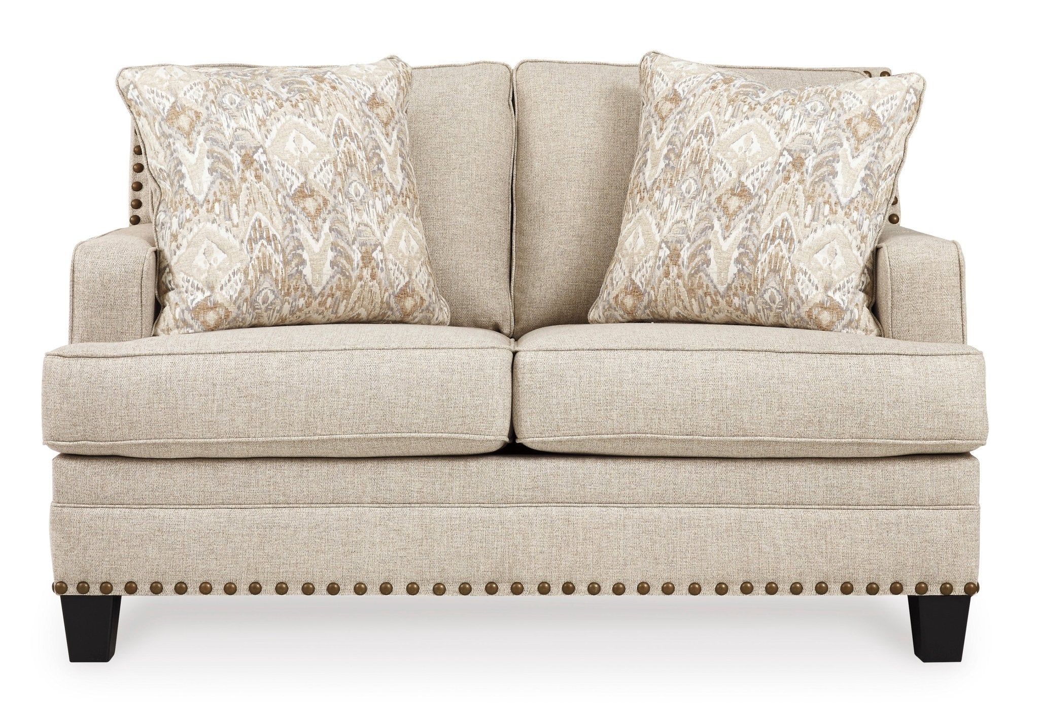 Loveseat with Nailhead Trim - Rooms For Less Furniture Outlet