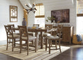 Moriville 7pc Counter Height Set w/Storage - Rooms For Less Furniture Outlet