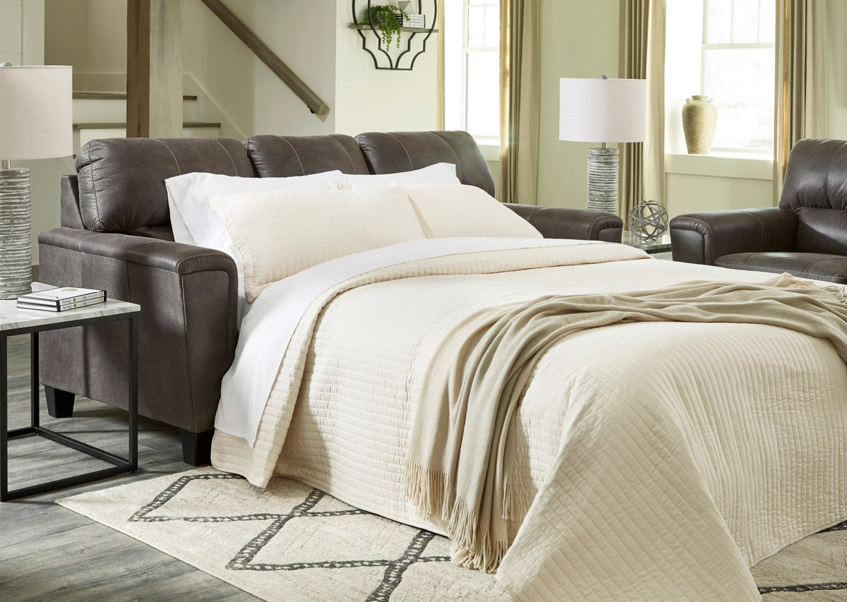 Navi Smoke Queen Sofa Sleeper - Rooms For Less Furniture Outlet