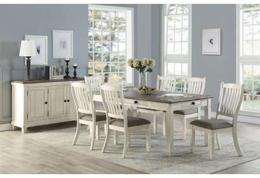 Bolan 7pc Dining Set - White