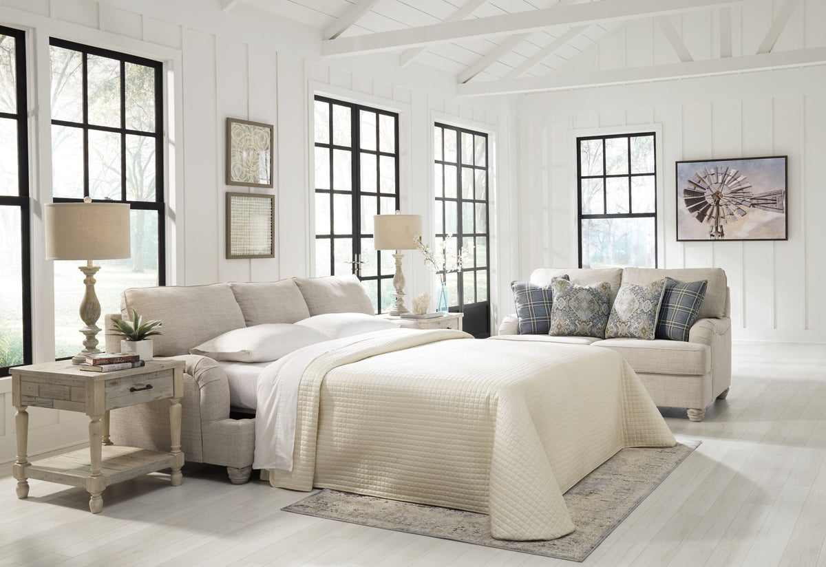 Queen Sofa Sleeper with English Arms - Rooms For Less Furniture Outlet