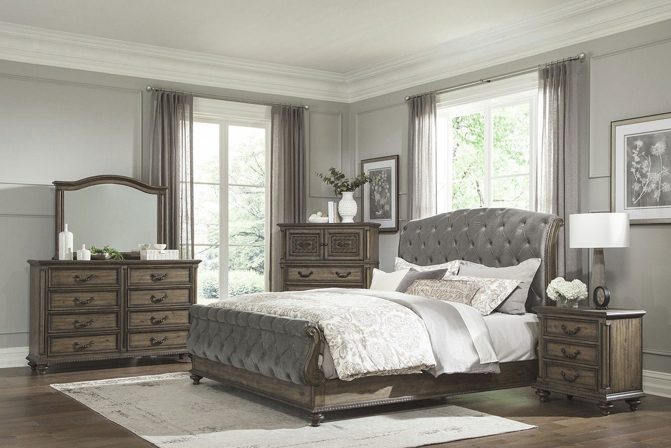 Rhapsody 7pc Queen Bedroom Set - Rooms For Less Furniture Outlet