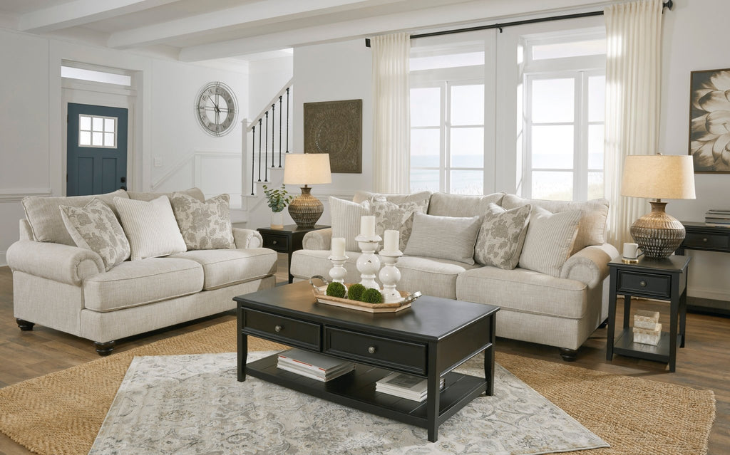 Sofa & Loveseat w/Rolled Arms - Rooms For Less Furniture Outlet