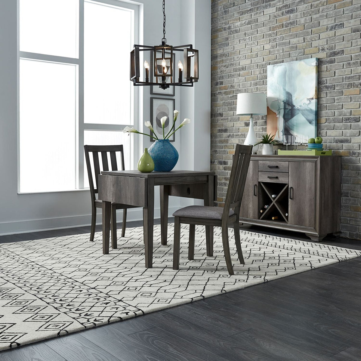 Tanners Creek 3pc Drop Leaf Set - Rooms For Less Furniture Outlet