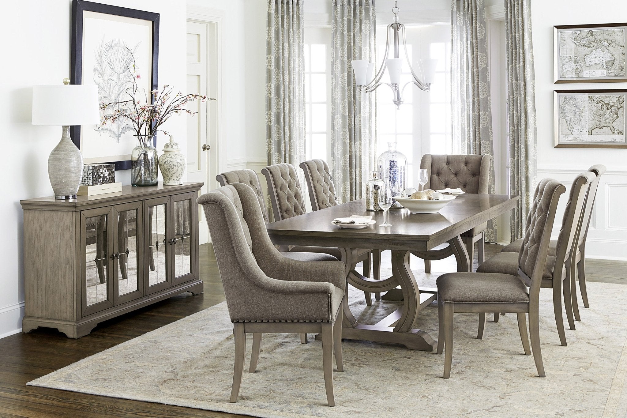 Vermillion 9pc Dining Set - Rooms For Less Furniture Outlet