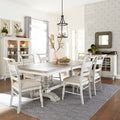 Whitney 7pc Trestle Table Set - Rooms For Less Furniture Outlet